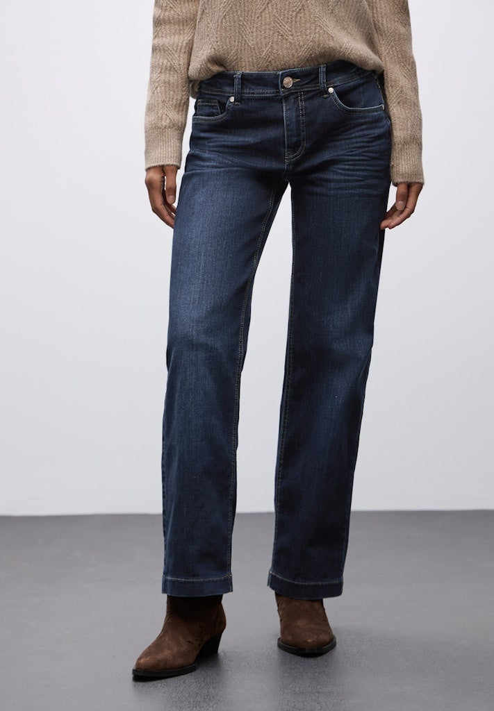 Street One Straight Leg Jeans 379524 - 17230 Dark Blue