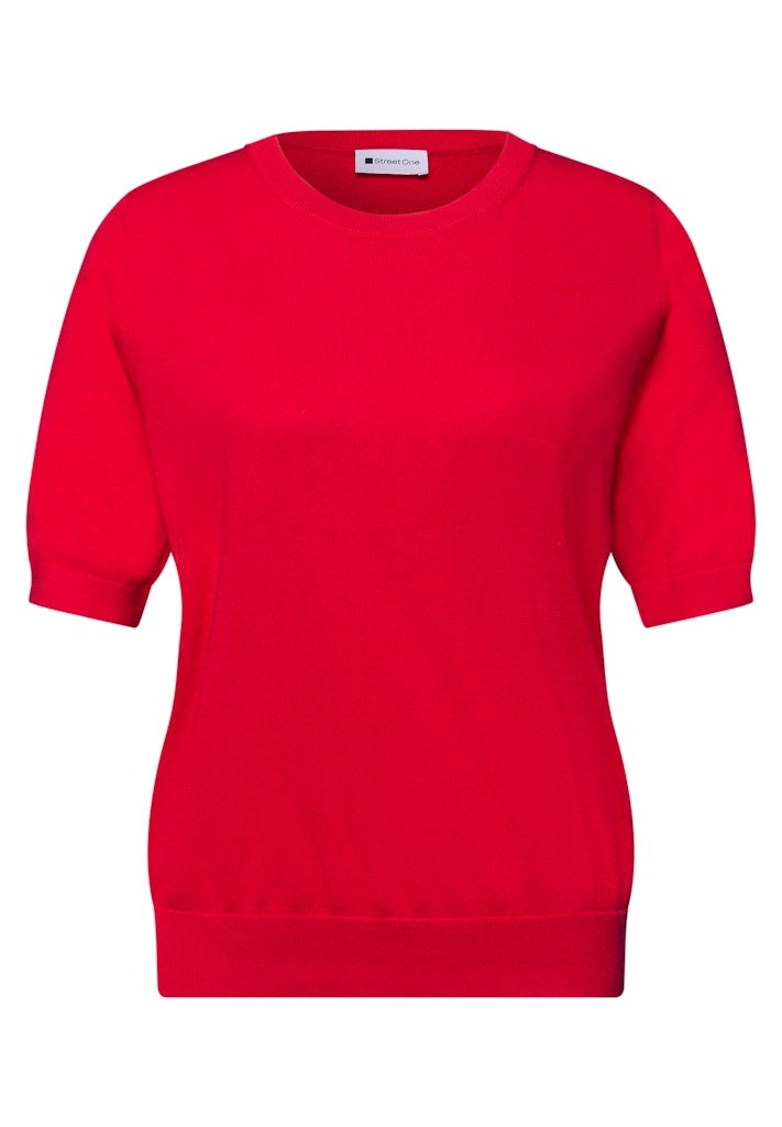 Street One Trui Kort Mouw 303818 - 17504 Salsa Red 