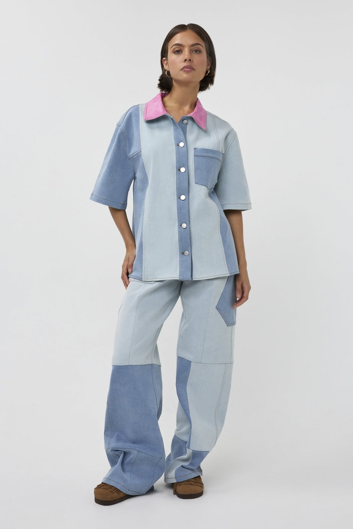 Studio Amaya Wide Leg Jeans 261-ST20 - 400 Blue