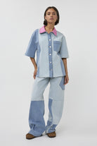 Studio Amaya Wide Leg Jeans 261-ST20 - 400 Blue
