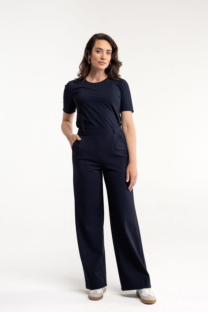 Studio Anneloes Broek Wide Leg - 6900 Dark Blue