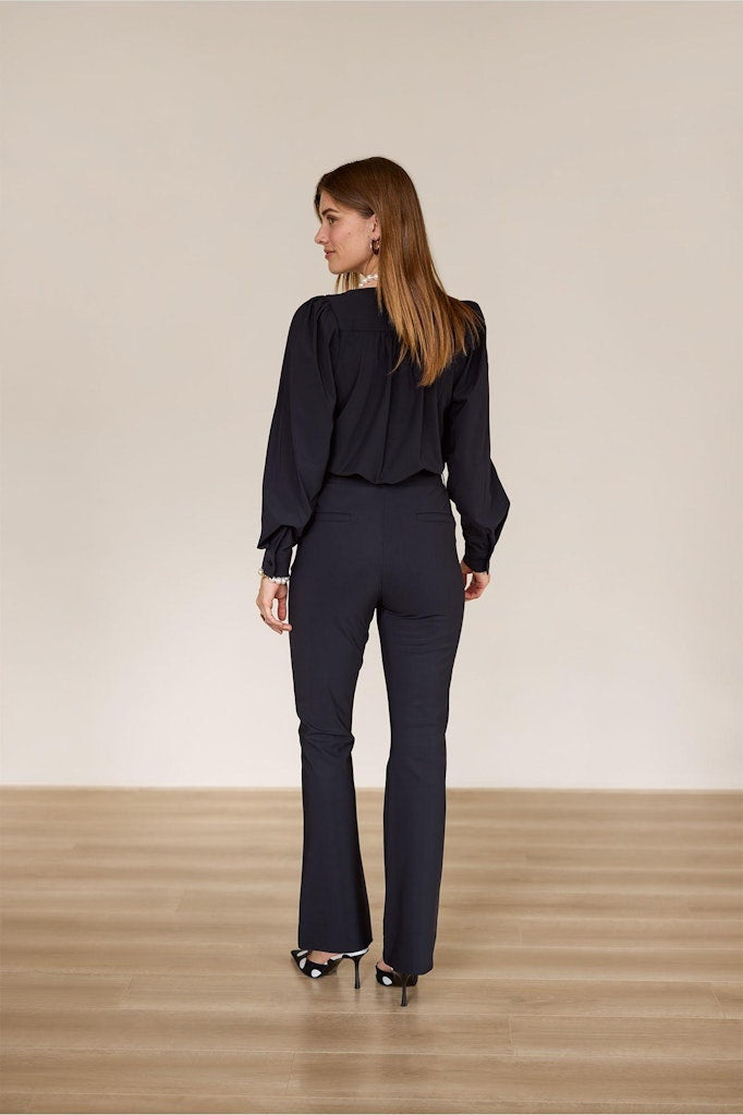 Studio Anneloes  Flair bonded trousers 94800 - 9000 Black