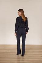 Studio Anneloes  Flair bonded trousers 94800 - 9000 Black