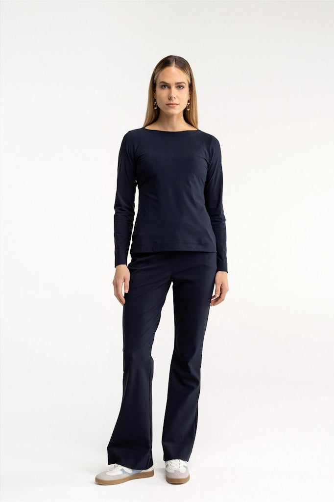 Studio Anneloes Flared Pantalon 94800 - 6900 Dark Blue