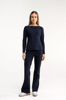 Studio Anneloes Flared Pantalon 94800 - 6900 Dark Blue