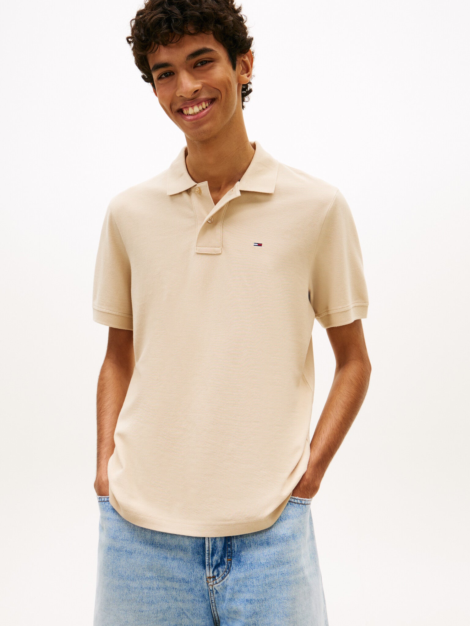 Tommy Hilfiger Polo DM0DM22711 - AES White Clay