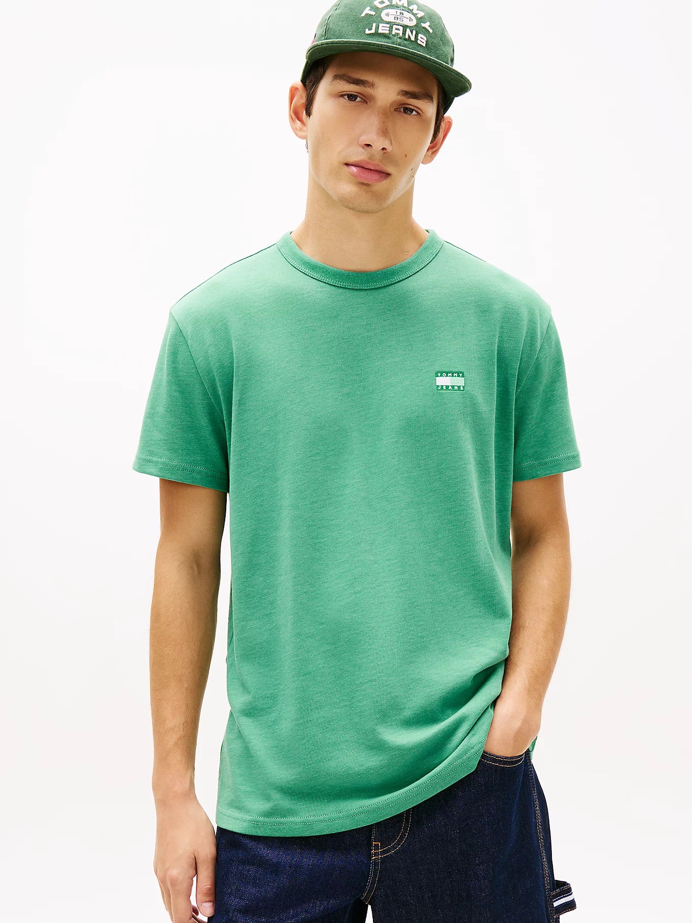 Tommy Hilfiger T-shirt DM0DM22667 - L5Y Bahama Green Htr