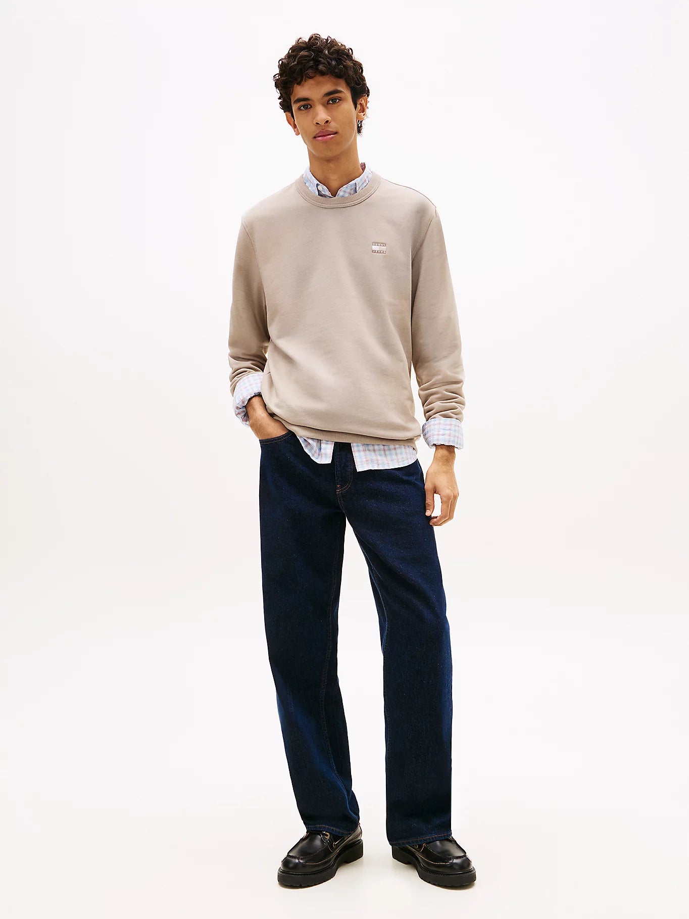 Tommy hilfiger Trui DM0DM22665 - PKE Limestone Dust Htr