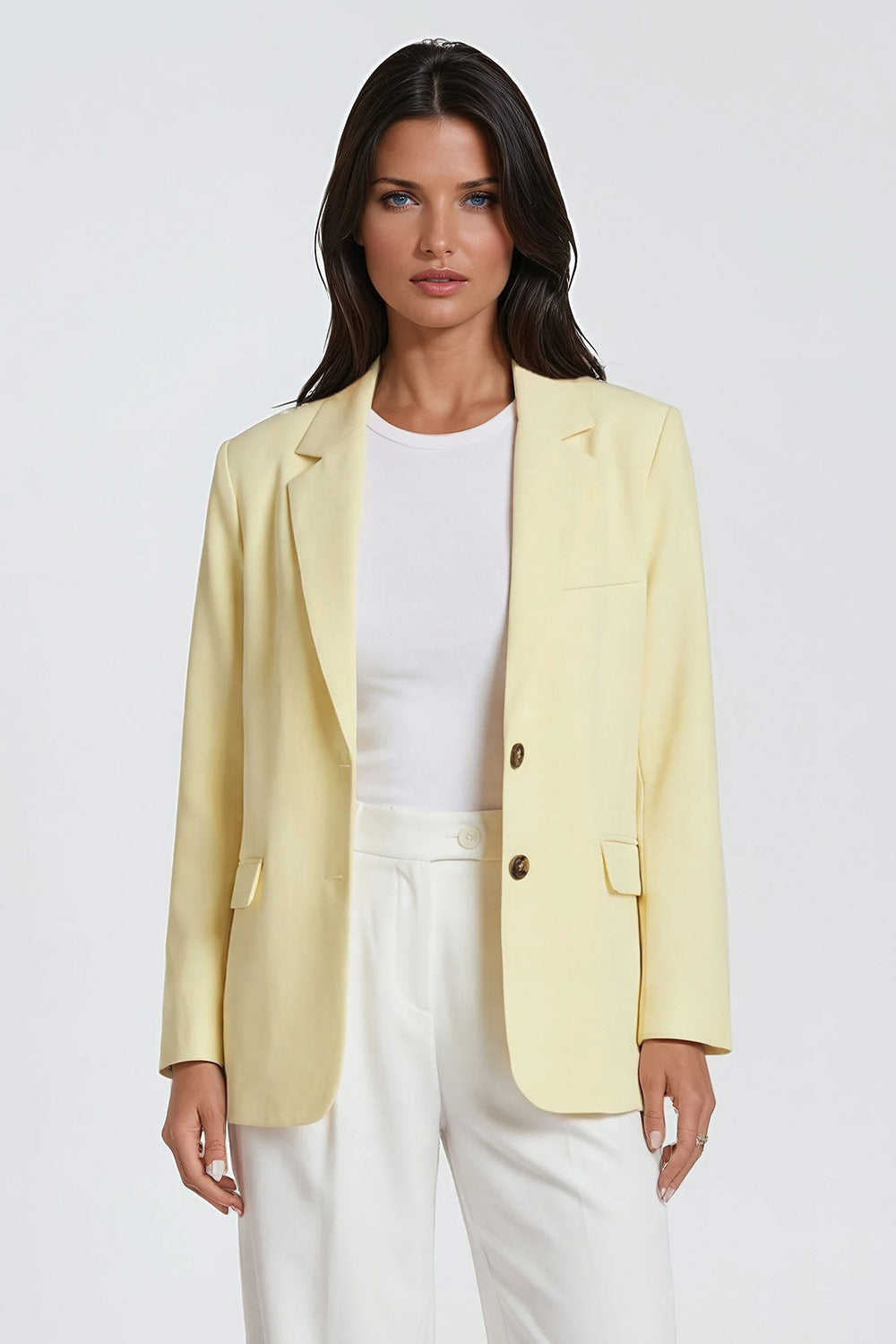 Turquoise by daan Blazer W24737- Geel