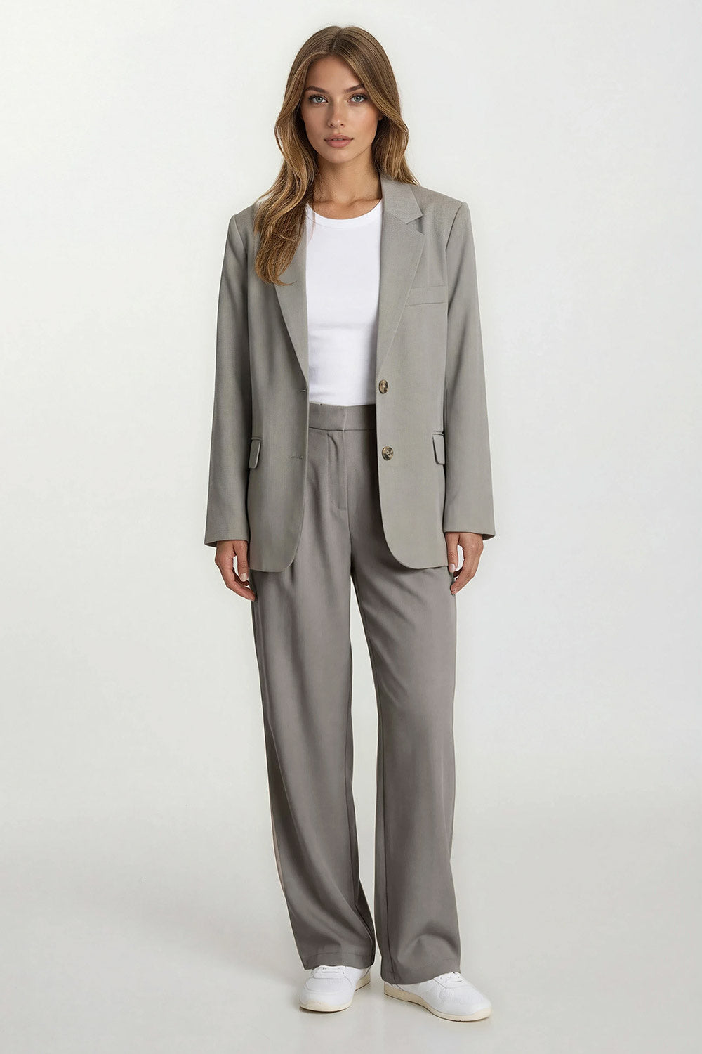 Turquoise by daan Pantalon P24737-1 - Licht Grijs