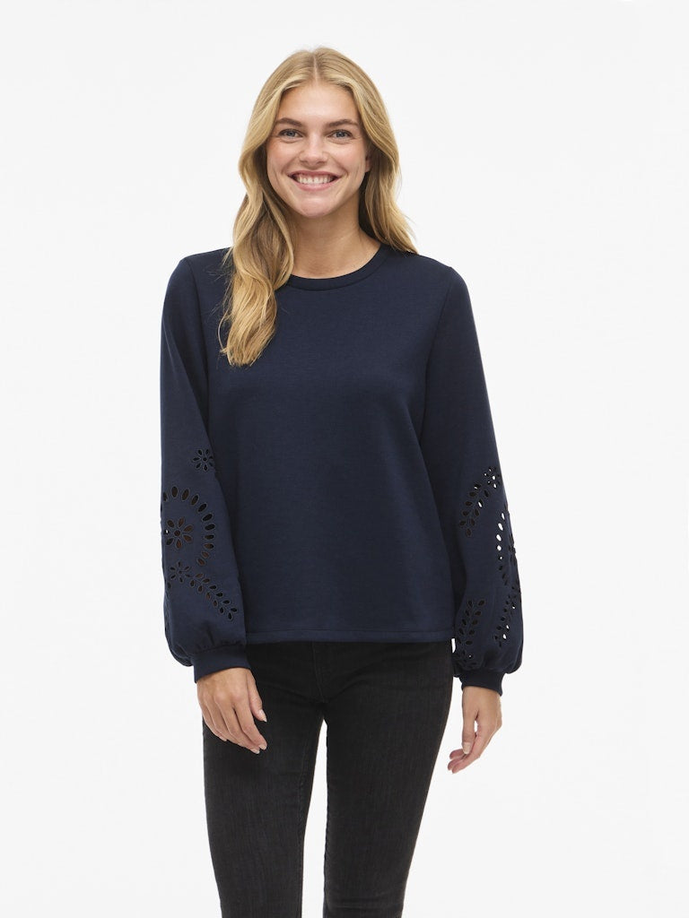 Vila Sweater VISANDY 14114310 - Navy Blazer