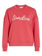 Vila Sweater VISIF 14114804 - Hibiscus