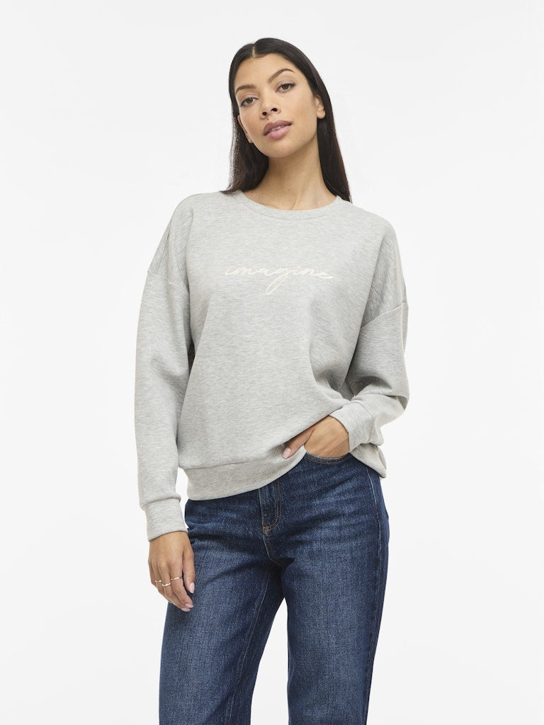Vila Sweater VISIFFI 14112028 - S Light Grey Melange