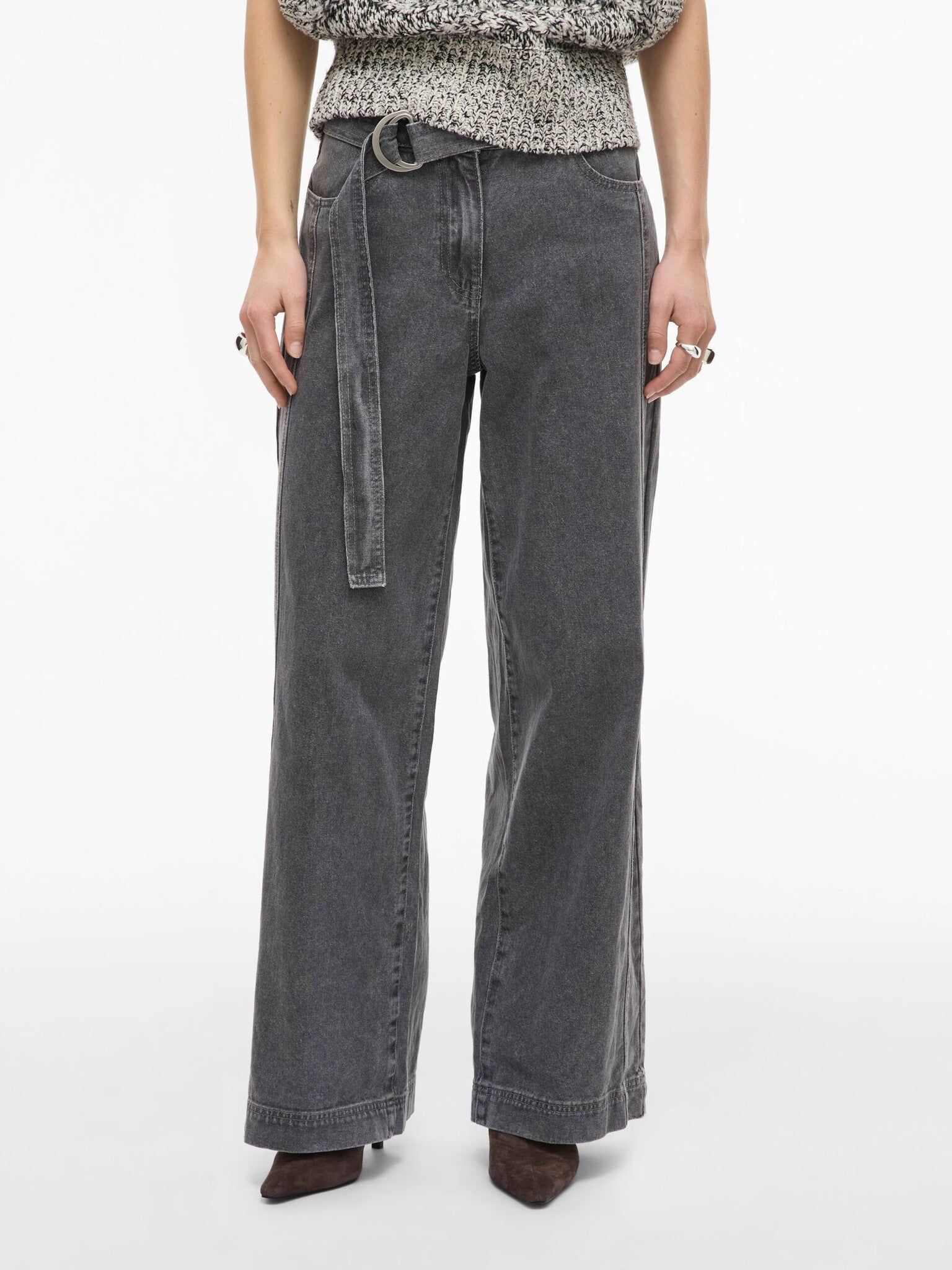Vila Wide Leg Jeans 14113139 - Navy Blazer