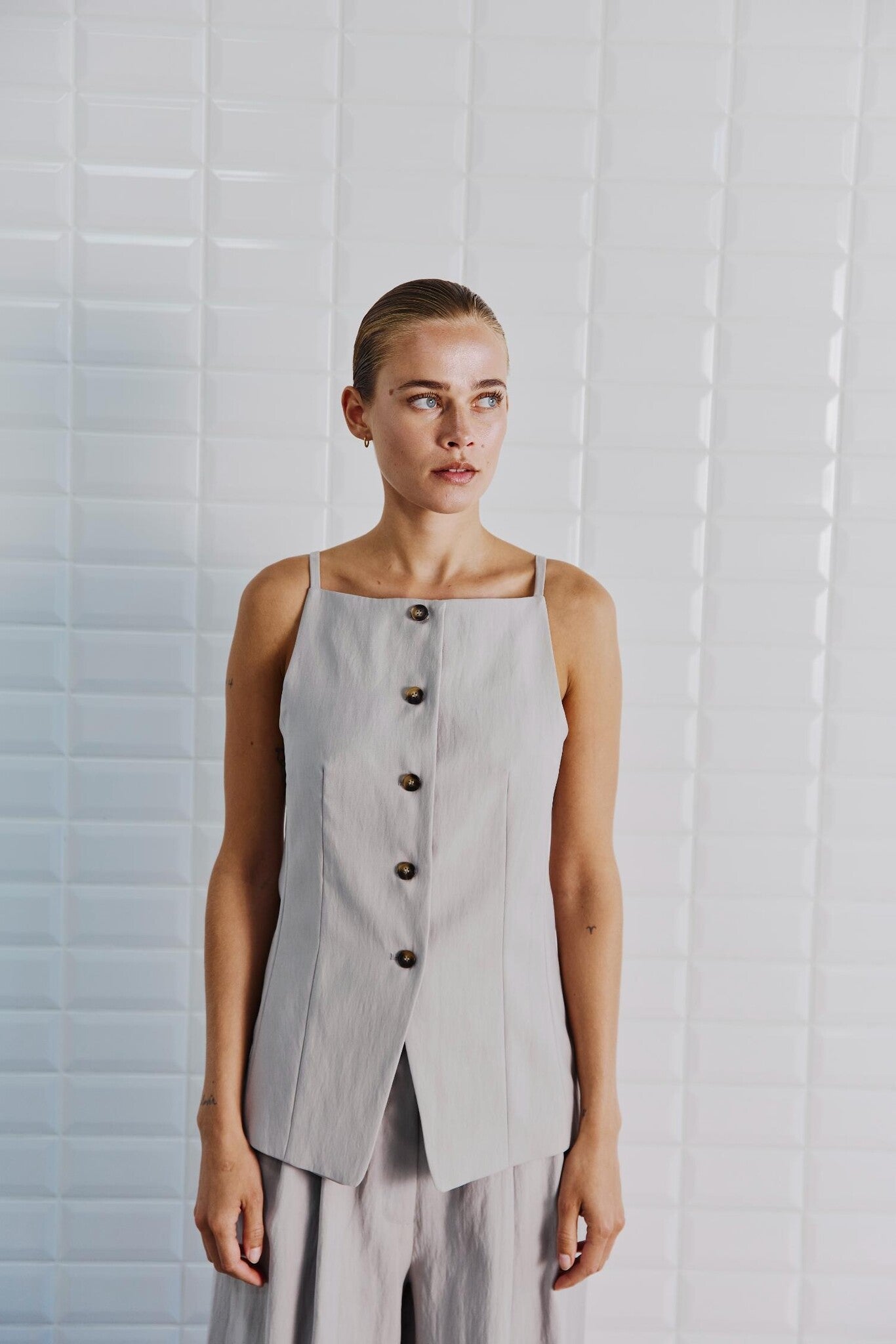Withblack Gilet WBLMARITSA 00001689 - Summer Grey