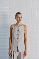 Withblack Gilet WBLMARITSA 00001689 - Summer Grey