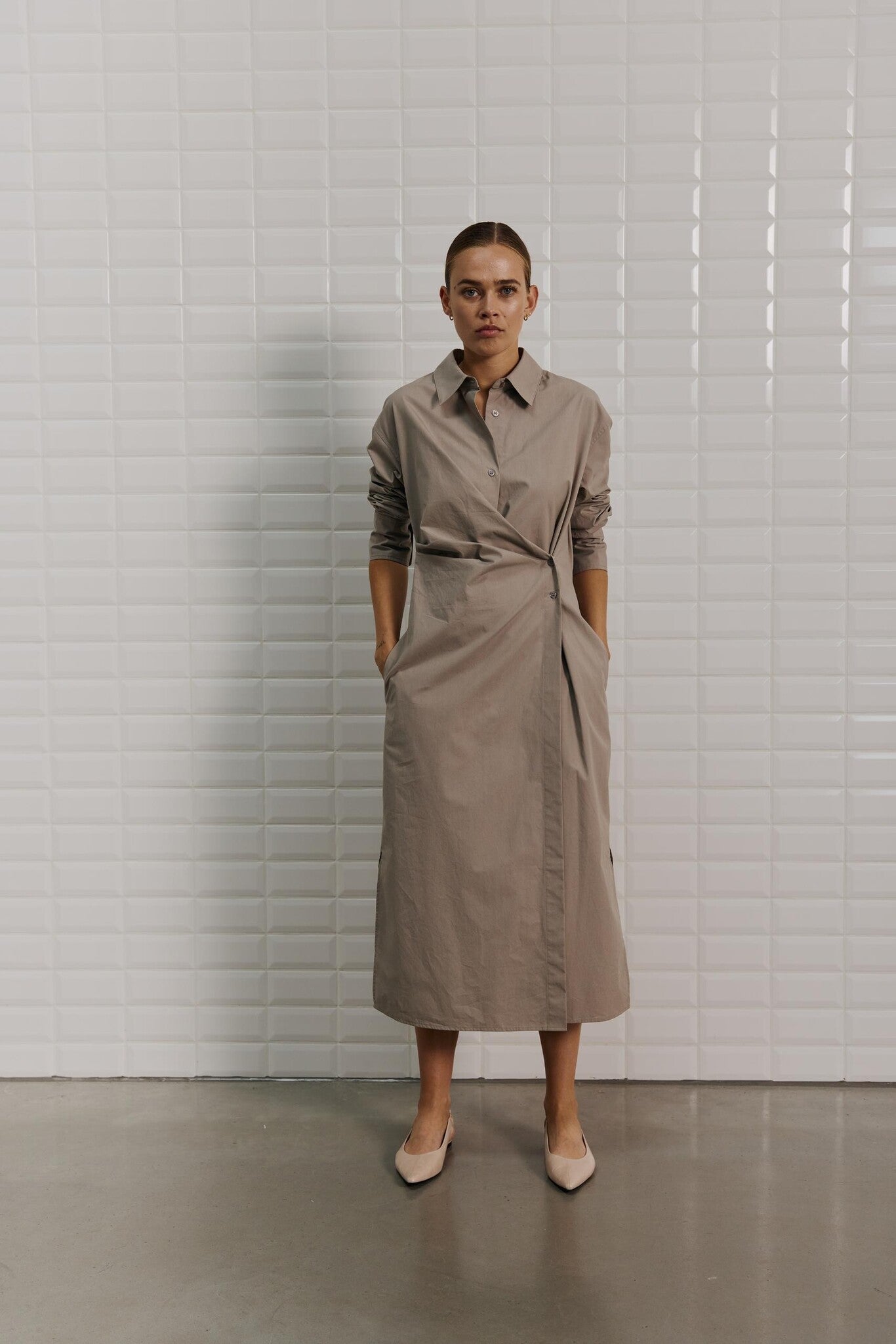 Withblack Jurk 00001622 - Grey Sand