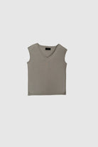 Withblack Mouwloos T-shirt WBLCOMO 00001701 - Grey Sand Gd