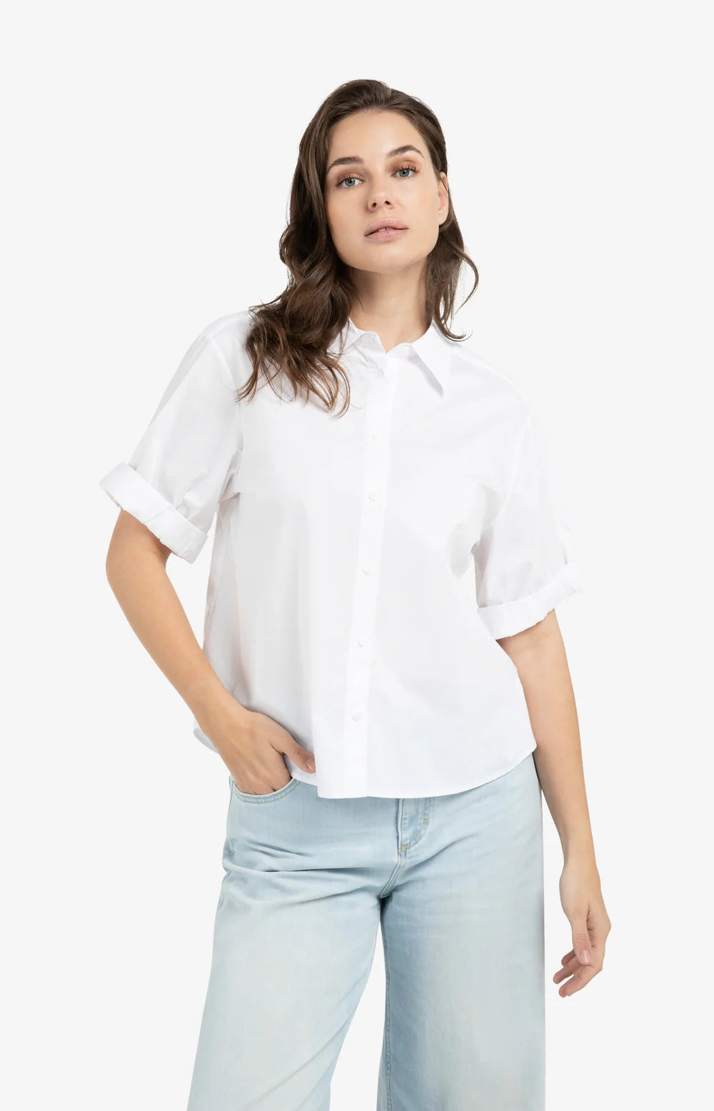 Yaya Blouse 01-201207-603 - Pure White