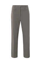 YAYA Broek Dubbele Tailleband 01-301225-510 - 990332 Dark Taupe Grey