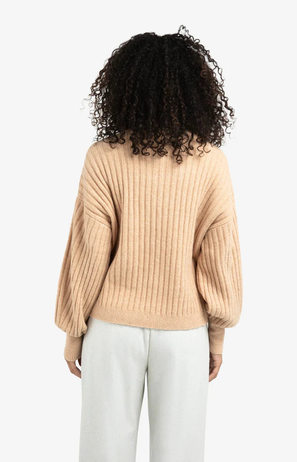 YAYA Geribde Trui 01-000538-510 - 99030 Light Camel