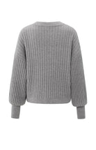 YAYA Geribde trui  01-000538-510 - 99032  Taupe Grey