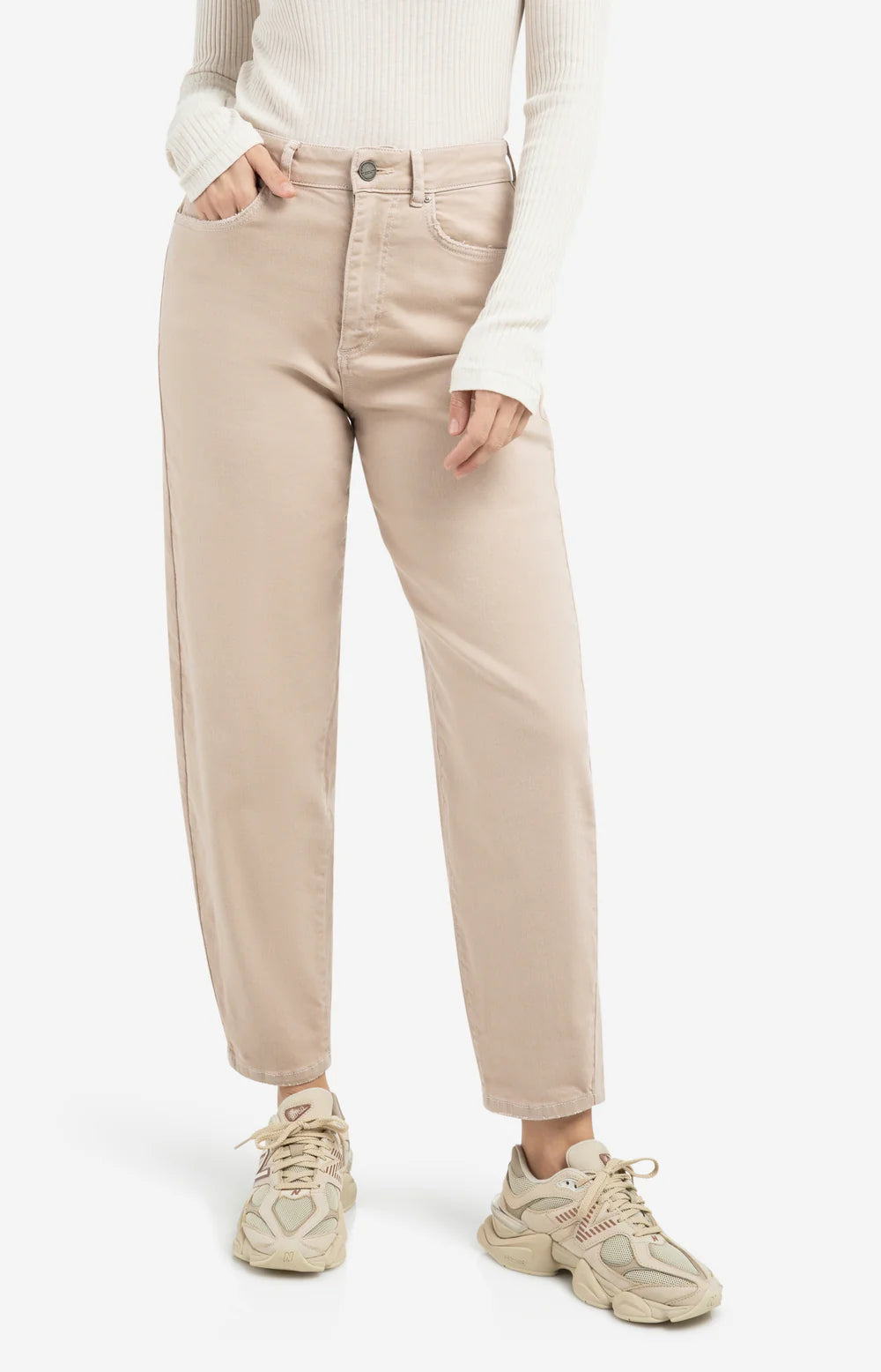 Yaya High-Waist Jeans 01-311122-601 - 51306 - Oxford Tan Brown