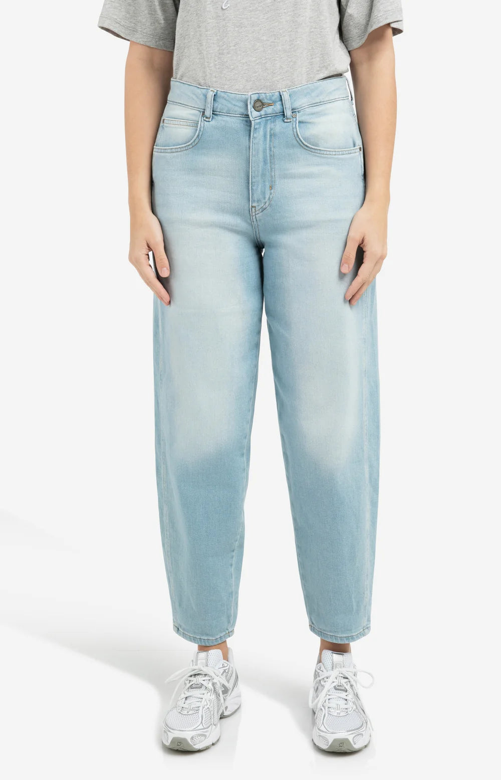 Yaya Jeans Barrel 01-311129-603 - Mid Blue Denim