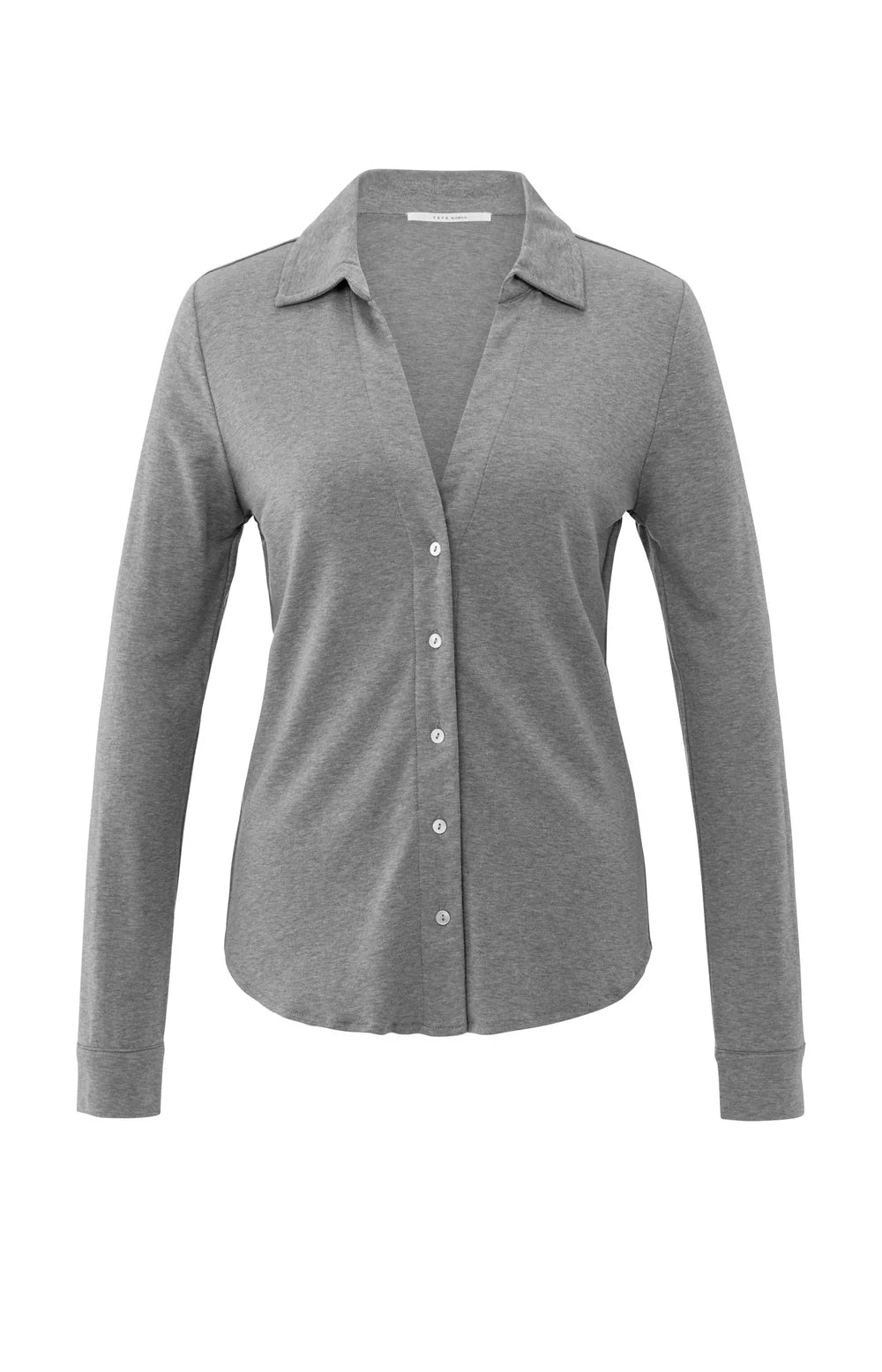 YAYA Jersey Blouse 01-209109-510 - 990322 Taupe Grey Melange