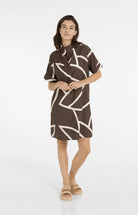 Yaya Jurk 01-601210-605 - 912161 Chocolate Martini Brown Dessin