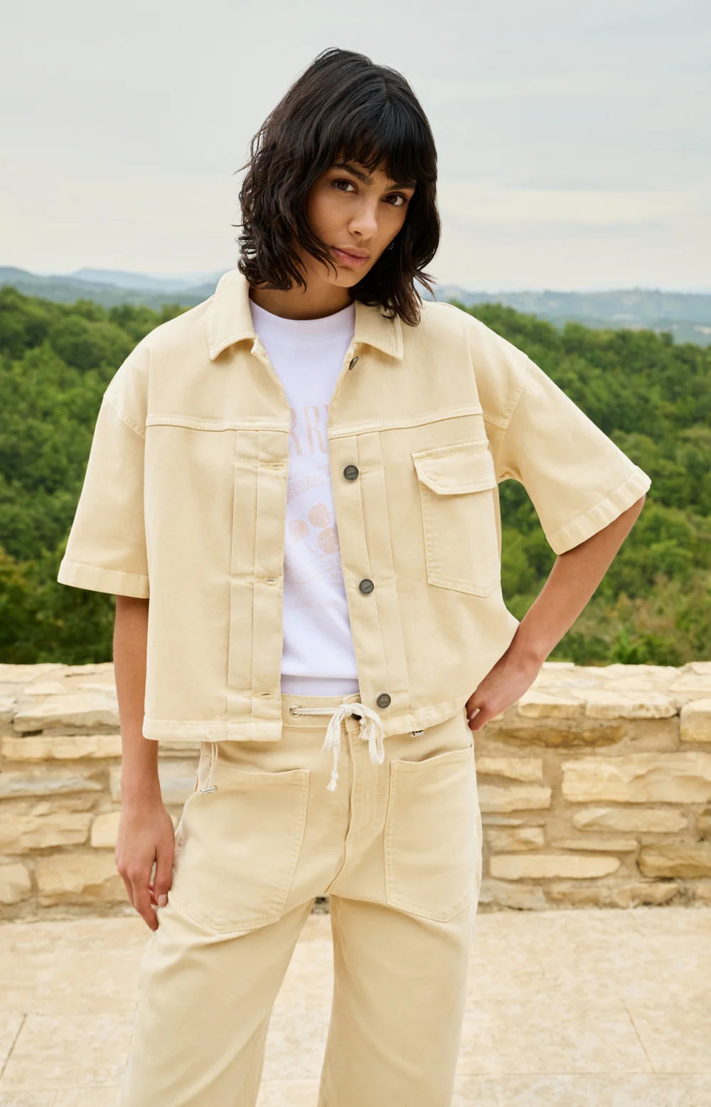 Yaya Oversized Denim Jas 01-511052-604 - 99071 Warm Beige