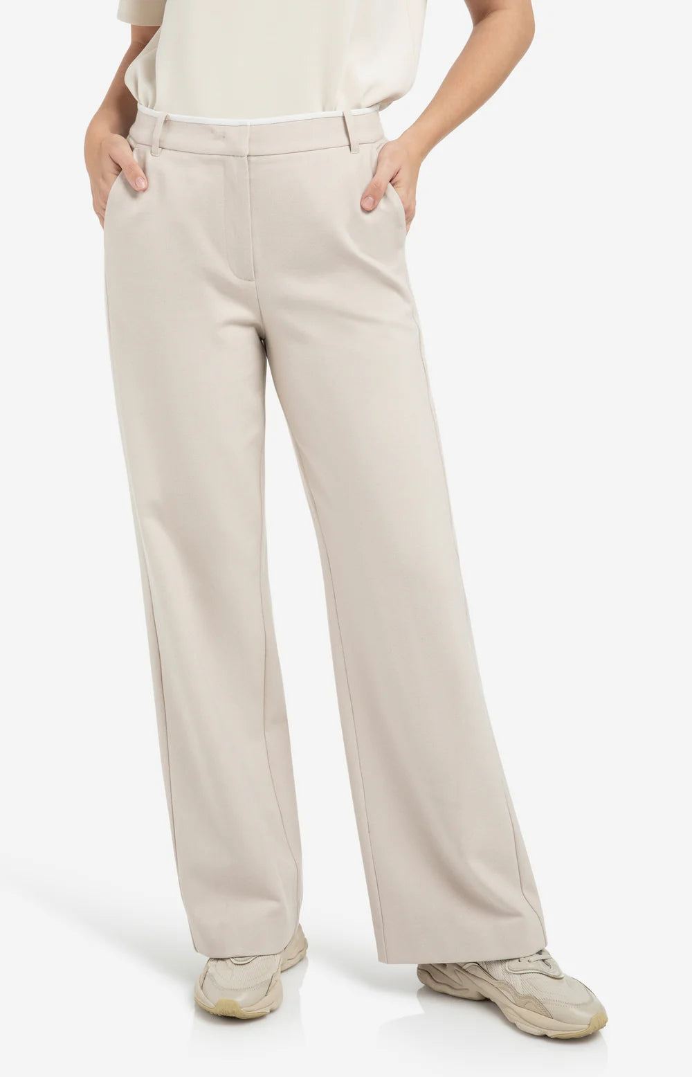 Yaya Pantalon 01-301237-601 - 990402 - Heather Grey Melange