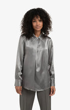 YAYA  Satijnen Blouse 01-701326-510 - 99032 Taupe Grey