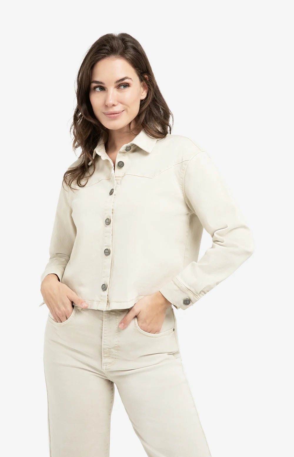 Yaya Spijkerjas 01-511049-602 - Sandstone Beige