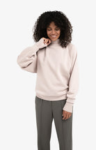 YAYA Sweater Hoge Ribkraag 01-109098-510 - 61509 Shadow Gray Pink