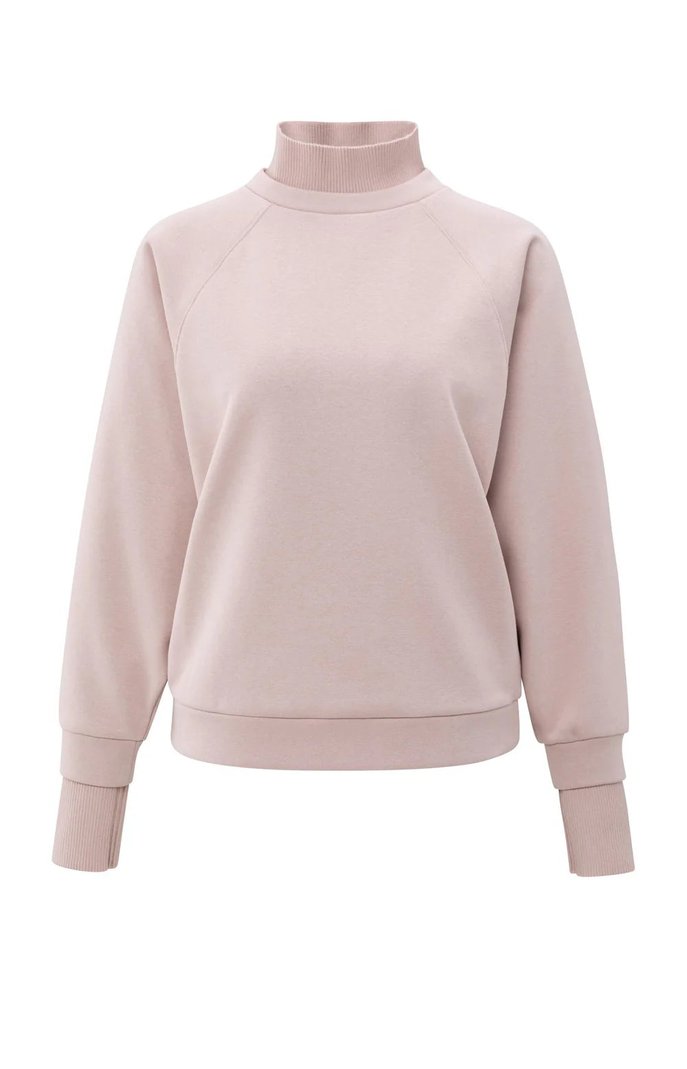 YAYA Sweater Hoge Ribkraag 01-109098-510 - 61509 Shadow Gray Pink