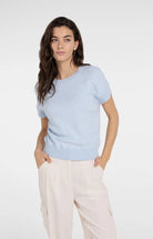 Yaya Sweater Met Korte Mouw 01-000579-604 - 990732 Light Blue Melange