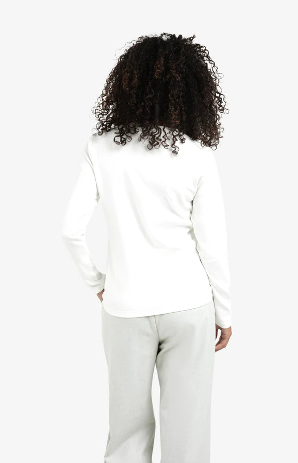 YAYA T-shirt Lange Mouwen 01-719040-510 - 10602 Off White