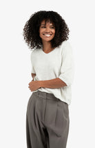 YAYA Trui V-hals 01-000522-510 - 990312 Cloud Grey Melange
