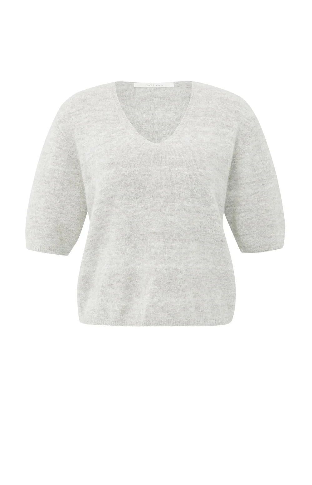 YAYA Trui V-hals 01-000522-510 - 990312 Cloud Grey Melange