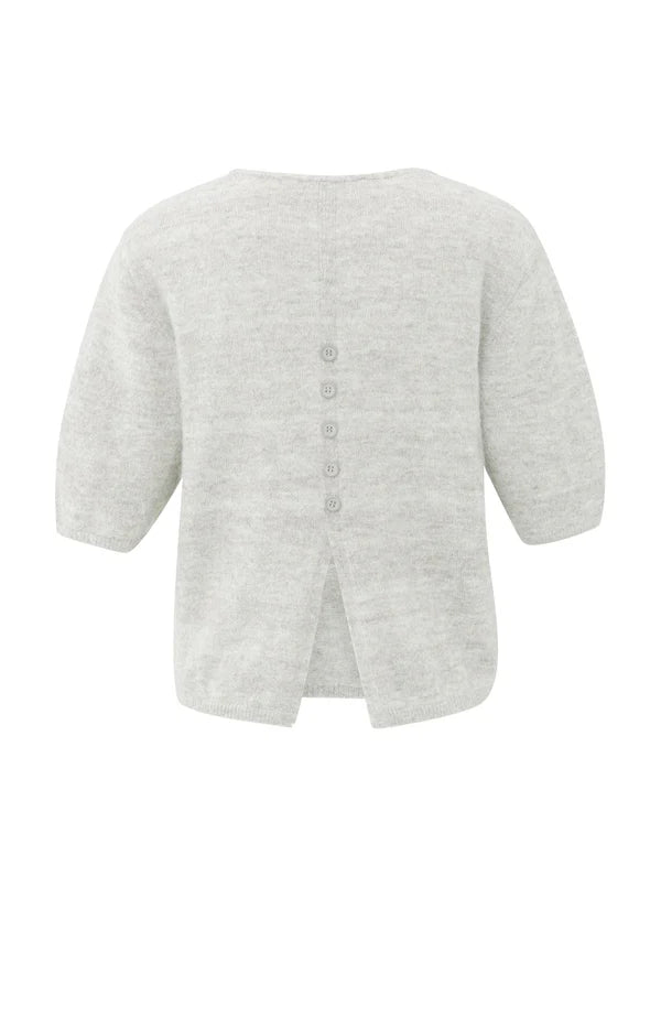 YAYA Trui V-hals 01-000522-510 - 990312 Cloud Grey Melange