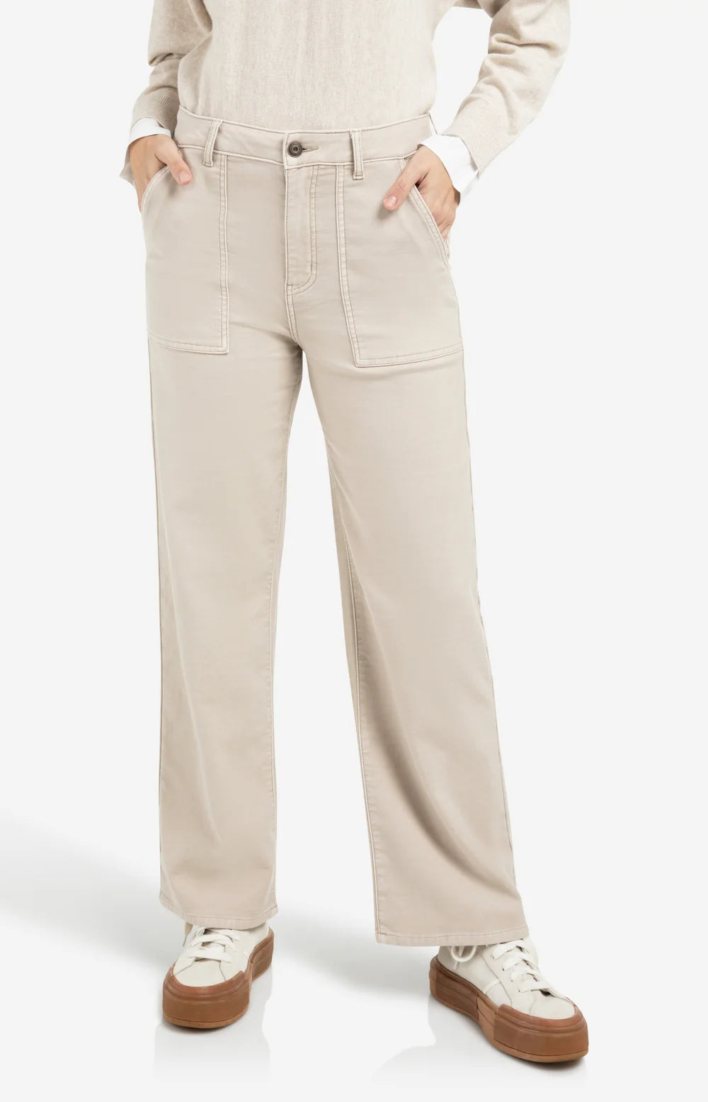 Yaya Wide Leg Jeans 01-301236-601 - 51306 - Oxford Tan Brown