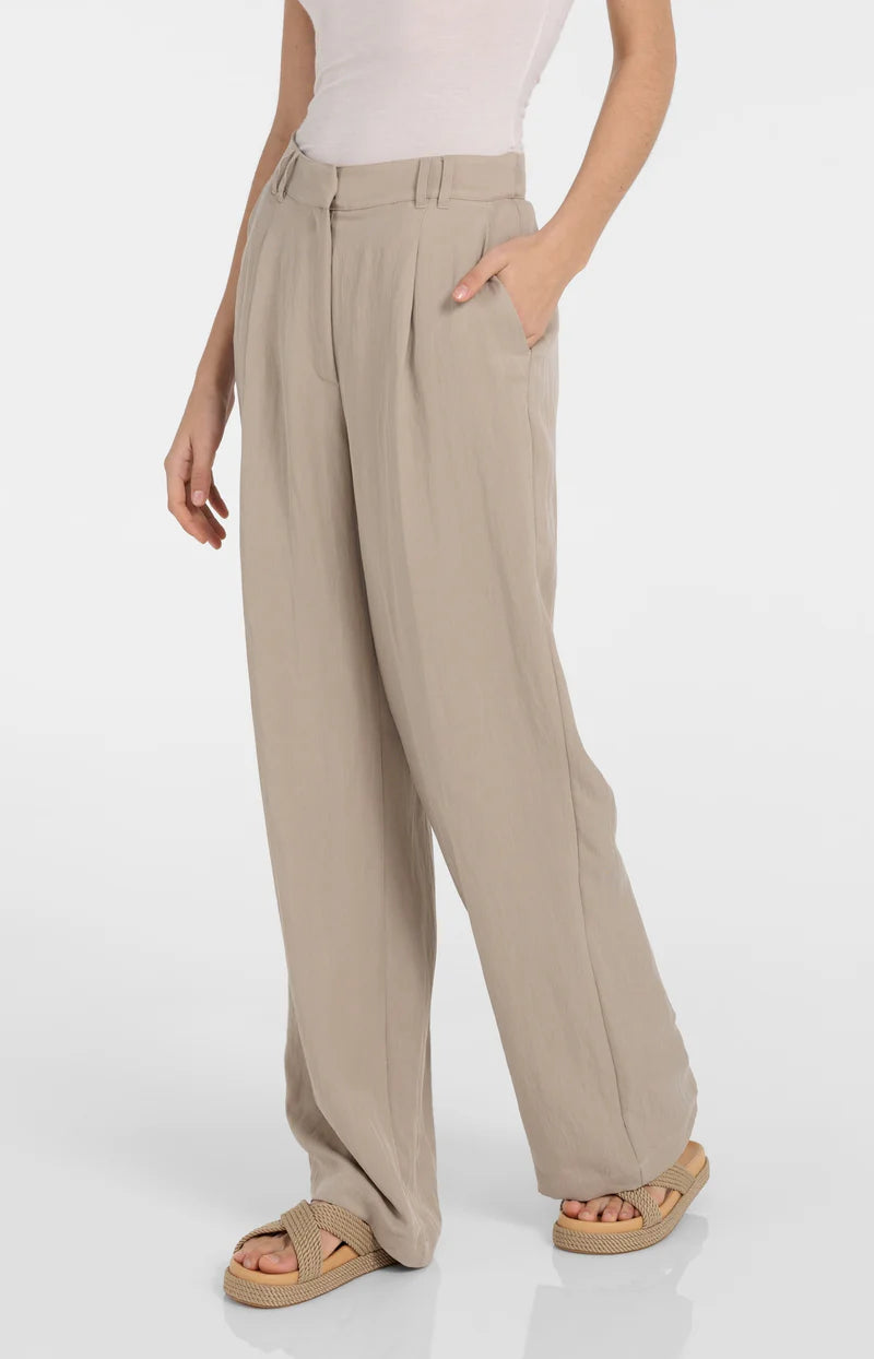Yaya Wijde Broek 01-301253-604 - 61104 Crockery Brown