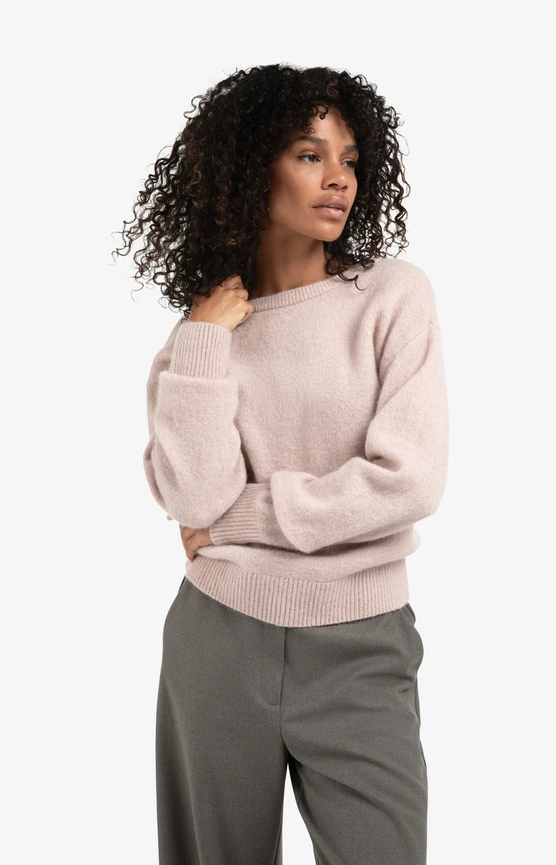 YAYA Zachte Trui Met V-Rug 01-000507-510 - 61509 Shadow Gray Pink