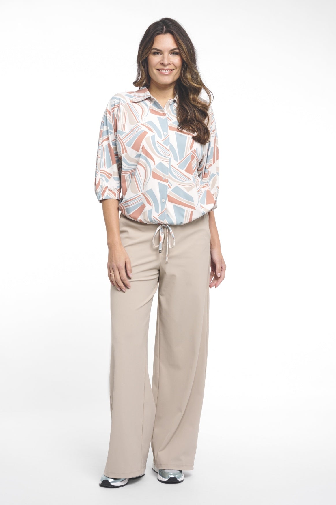 Zoso Blouse 261Glenny - 1251-0401 Seagreen/Desert Rose