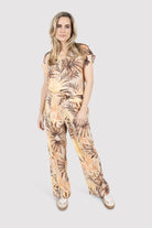 Zoso Linnen Broek 263Kiki - 0007-1020 Sand-Apricot